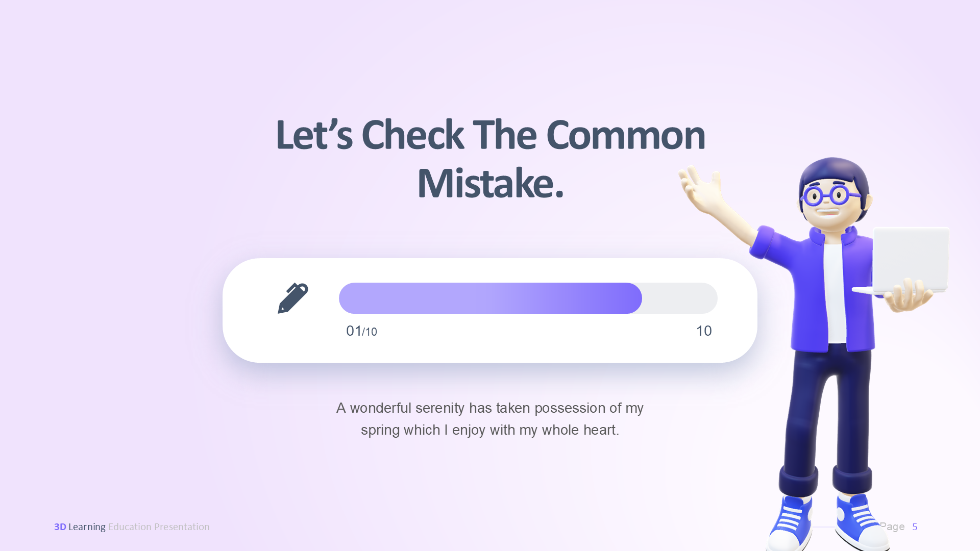 3D Learning Light slide 5